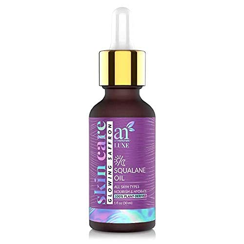 artnaturals Squalane Oil - 100% Pure Natural Plant-Derived -Nourish and Hydrates for All Skin Types - 1 oz. Bottle