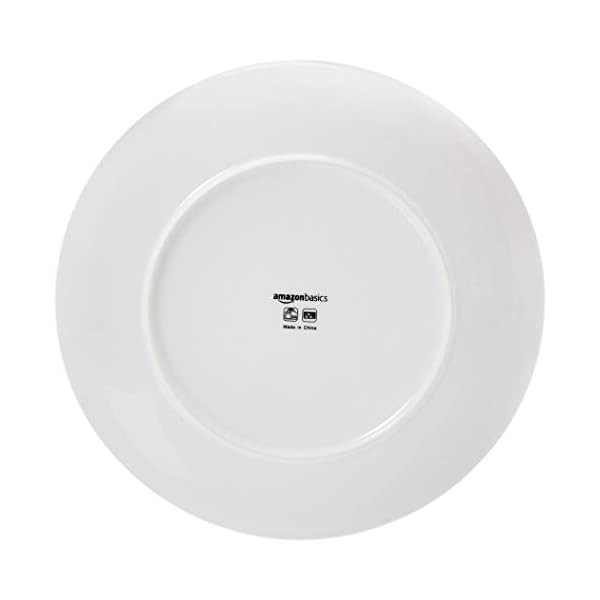 Amazon Basics 18Piece Kitchen Dinnerware Set, Plates, Dishes, Bowls