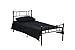 Black Metal Platform Bed Frame Twin Size, Headboards and Footboard with 6 Legs - Need Mattress only, No Box Spring