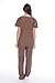 11153W Just Love Women's Scrub Sets / Medical Scrubs / Nursing Scrubs - M, Chocolate with Aqua Trim,Chocolate With Aqua Trim,Medium