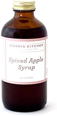 Morris Kitchen Spiced Apple Syrup - 8floz (1 Pack): For Cocktails | Coffee | Dessert Toppings | Shaved Ice | Breakfast Standard is Vegan and Gluten-Free w/ Apple &amp; Spices (SPICED APPLE, 1 PK)