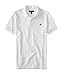 Aeropostale Men's A87 Solid Logo Piqu? Polo Shirt L Bleach