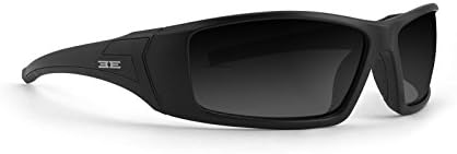 Epoch Eyewear Foam 3 Padded Motorcycle Black Frames Sunglasses Ansi Z87.1+