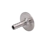 DERNORD 1.5" Tri Clamp to 0.5" Hose Barbed Adapter SUS304 Sanitary Hose Pipe Fitting (1/2 Inch Barb Hose)