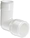 Thogus Nylon Tube Fitting, 90 Degree Elbow, White, 1-1/2