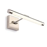 Decorative LED Metal Wall Sconces, Joosenhouse Modern Metal LED Picture Lighting Fixture Nickel Finish 16.53 inches 9W