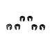 APG Black 3 Pairs (6 Pieces) Replacement Plastic Hooks for LG Bluetooth Earphones Headphones Earphones Also Fit Other Brands