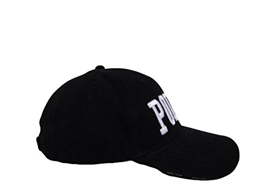 Black and White Police Law Enforcement Baseball Hat Cap