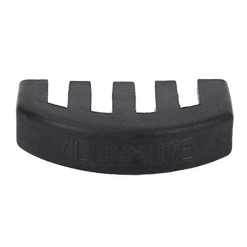 Violin Practice Mute Rubber Dampening Sound Mutes for Beginners Comb Claw Mutes Round Tourte Style Mutes 4/4 Finger Guide Sticker for Violin Small Viola - Thumbnail 6
