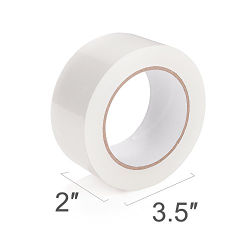 Metronic Clear Packing Tape 2.0 Mil Thick - Clear Packaging Sealing Tape, Carton Sealing Tape (6 Rolls Clear, 110 YDS)
