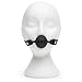 SCARLET KITTEN Breathable Medium Bite Ball Leather and Silicone for Women Men, Black