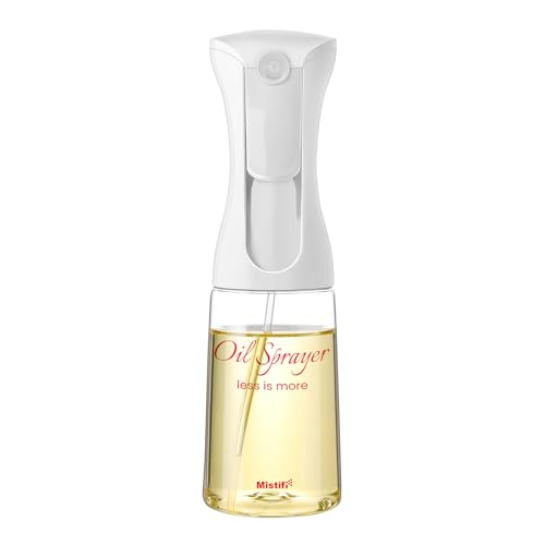 Mistifi Oliver Oil Sprayer for cooking, Spray bottle 6oz, Non-Aerosol Refillable Dispenser Oil Mister FS600 Less is More