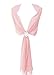 Alivila.Y Fashion Organza Soft Long Wrap Scarf Shawl-Lite Pink Chiffon-1669