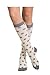 Vim & Vigr 15-20 mmHg Graduated Compression Socks - Cotton Collection - M - Cream & Grey