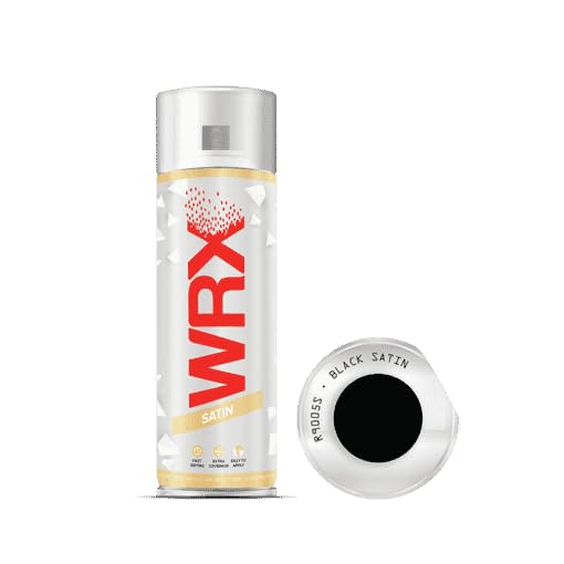 WRX Spray Paint 400 ml - Black Satin R9005S - Satin Finish (1)