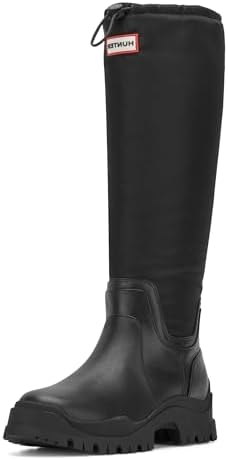Amazon.com | Hunter Women's City Explorer Tall Rain Boot, Black, 5