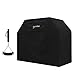 Syntus Grill Cover with Grill Brush 58 Inches Waterproof Heavy Duty BBQ Covers Gas Grill Cover for Weber, Brinkmann, Char Broil, Holland, Jenn Air