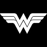 NI227 **2 Pack** Wonder Woman Decal Sticker for Car Window, Laptop, Motorcycle, Walls, Mirror and More (2