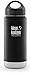 Klean Kanteen Wide Mouth 16 Ounce Insulated Stainless Steel Bottle with Leakproof Loop Cap - Shale Black