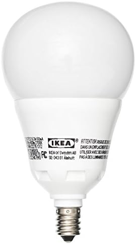 IKEA Ledare E12 LED Light Bulb 8.6 Watt 600 lm DIMMABLE Globe Opal