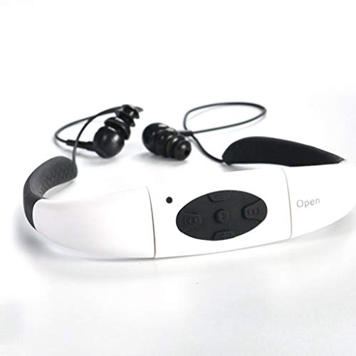 Wireless Bluetooth Headset Waterproof Long-Lasting Bass Sports Headset with 8G Memory for Windows/OS MAC (A)