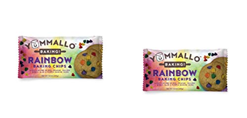 Yummallo Rainbow Baking Chip 10 oz ~ pack of 2