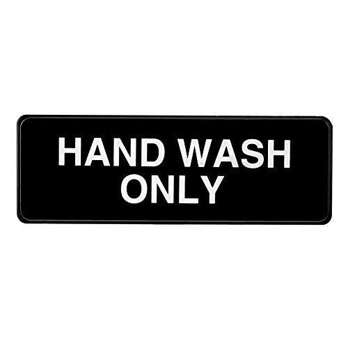 image for Alpine Industries Hand Wash Only Sign - Durable Quality Self Stick Wal