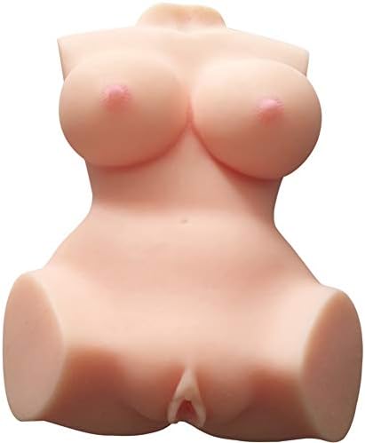 Gaozh Adult S-E-X Toys Male Mas-Turbation Cup Double Hole Channel Vag-Ina And A-Nus Silicone Realistic Touch 38 * 55Cm5kg