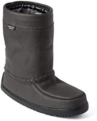 Amazon.com | Manitobah Mukluks Waterproof Half Tamarack Mukluk Pewter - 8 | Mid-Calf