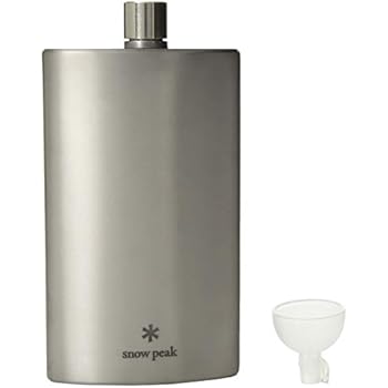 Amazon.com: Titanium Round Flask by Snow Peak, Curved 