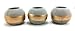 ORB Concrete Succulent Planters / Air Plant Holders (Set of 3) GOLD.