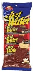 Jet Wafer Chocolate Flavor Covered Wafer with Vanilla Filling / Sabor Vainilla Recubierta con Sabor a Chocolate 7.7oz 10 Pack