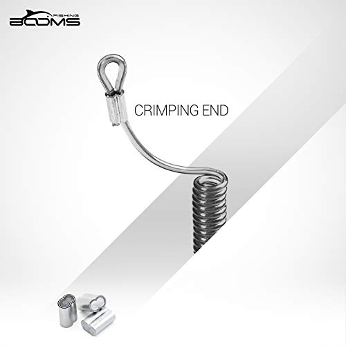 image for Booms Fishing T04 Fishing Lanyards Fishing Tool/Pole Safety Coil Lanya