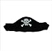 Black Pirate Hat Flat Foam - One Size Fits Most (Pack Of 1) - Ideal For Costume Parties, Halloween & Fun
