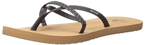 Reef Women's Bliss Wild Sandal, Black, 9 M US