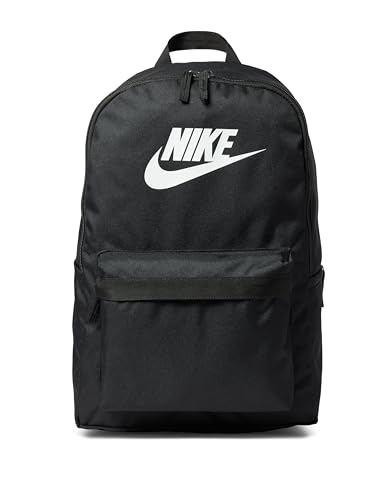 Nike, Heritage, Rucksack, Schwarz/Schwarz/Weiß, 25Lt, Unisex Erwachsener
