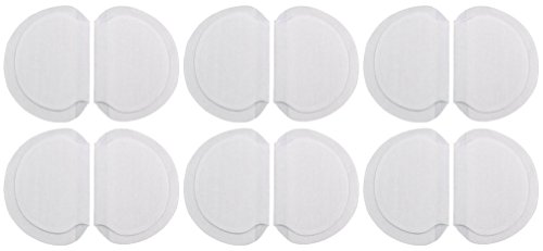 Underarm Perspiration Shield Disposable Absorbent Pads (6 Pairs, Wide) - Invisible Protection Against Armpit Sweat Stains