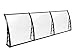 MCombo 38 inch x 116 inch Window Awning Outdoor Polycarbonate Door Shade Patio Cover Canopy, 6055-4012BK