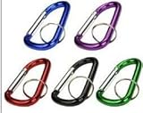 3 Inch Aluminum D Shaped Carabiners 5 Pack
