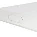 Acrylic Tray spill-proof square breakfast, lunch, dinner, food, tea, coffee, party serving tray & decorative display with handles – Clear