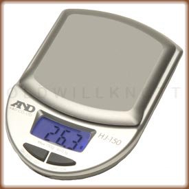 A&D Weighing HJ-150 Pocket Scale 150g x 0.1g with One Touch Calibration (Pack of 1)