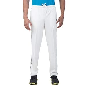 DSC Flite Polyester Cricket Pant, Small (Off-White)