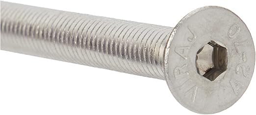 AHCA2 Stainless Steel Socket Countersunk Screw Allen Key Bolts M8 8mm x 75mm (Pack of 25)