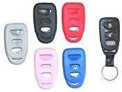 Gray Silicone Key Fob Cover Case Smart Remote Pouches Protection Key Chain Fits: Hyundai Elantra 07-12