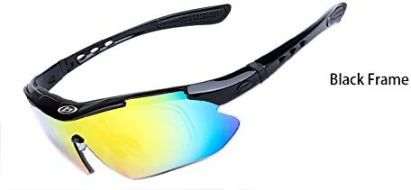 OBAOLAY Sports Sunglass Whit 5 Interchangeable Lenses For Cycling