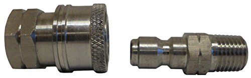 Ultimate Washer UW16-PWCA94 1/4-Inch High Pressure Quick Disconnect Adapter Set, Replaces Apache 98441022, 5000 PSI Rating