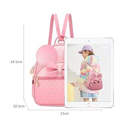 KL928 Girls Mini Backpack Bowknot Polka Dot Cute