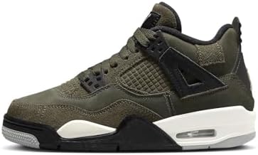 Amazon.com: Jordan Big Kid's 4 Retro SE Craft Medium Olive/Pale