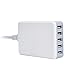 Universal Multi-Device Charging Station for All iPhones, iPads, Nexus, Galaxy, and Other Smartphones and Tablets (MV-UNI-6) (White)