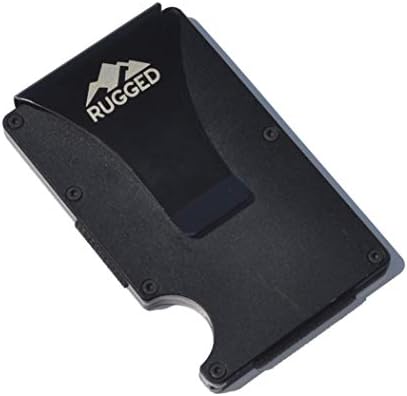 RUGGED Aluminum Money Clip Card Holder/w RFID Blocking technology!